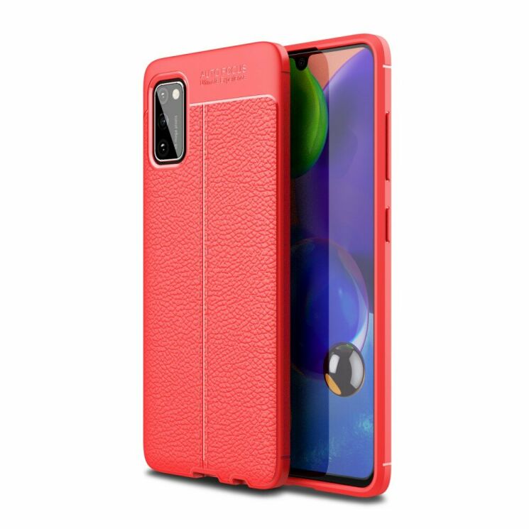 Захисний чохол Deexe Leather Cover для Samsung Galaxy A41 (A415) - Red: фото 1 з 9