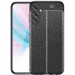 Защитный чехол Deexe Leather Cover для Samsung Galaxy M14 (M146) - Black (322929B)