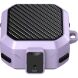 Захисний чохол Deexe Lock Design для Samsung Galaxy Buds 4 / Buds 4 Pro - Black / Purple (407415BV). Фото 1 з 6