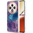 Защитный чехол Deexe Marble Case для OPPO Reno 12 F/FS - Purple (377801V)