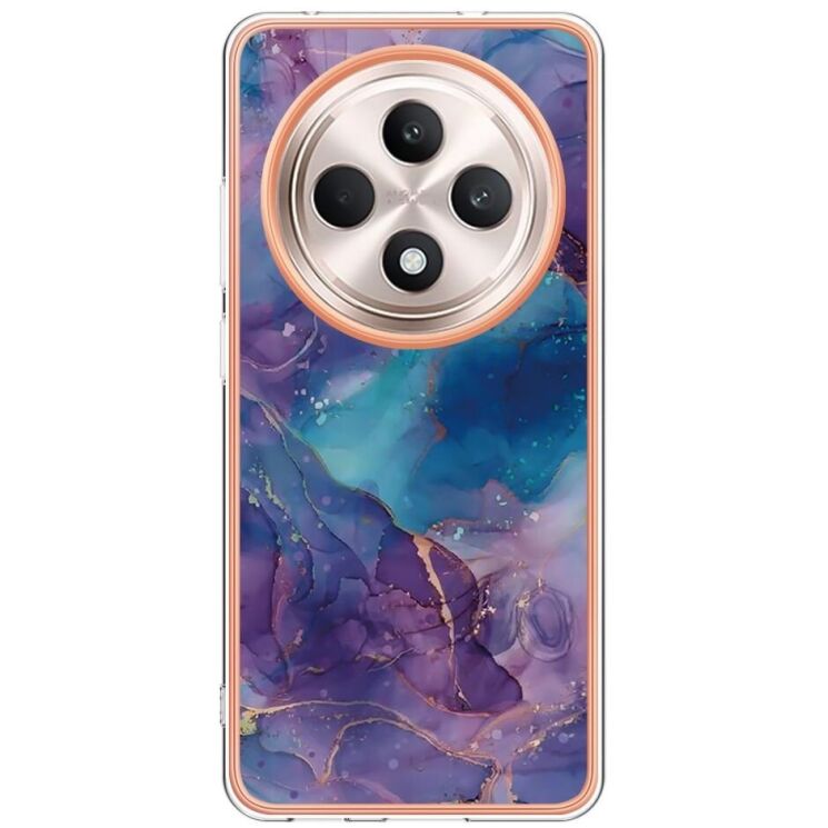 Защитный чехол Deexe Marble Case для OPPO Reno 12 F/FS - Purple: фото 2 из 8