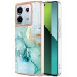 Защитный чехол Deexe Marble Style для Xiaomi Redmi Note 13 Pro 5G / Poco X6 - Green (341167G)