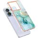 Защитный чехол Deexe Marble Style для Xiaomi Redmi Note 13 Pro 5G / Poco X6 - Green (341167G). Фото 2 из 6