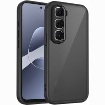 Защитный чехол Deexe Matte Skin для Infinix Hot 70 - Transparent Black: фото 1 из 8