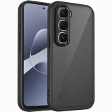 Захисний чохол Deexe Matte Skin для Infinix Hot 70 - Transparent Black: фото 1 з 8