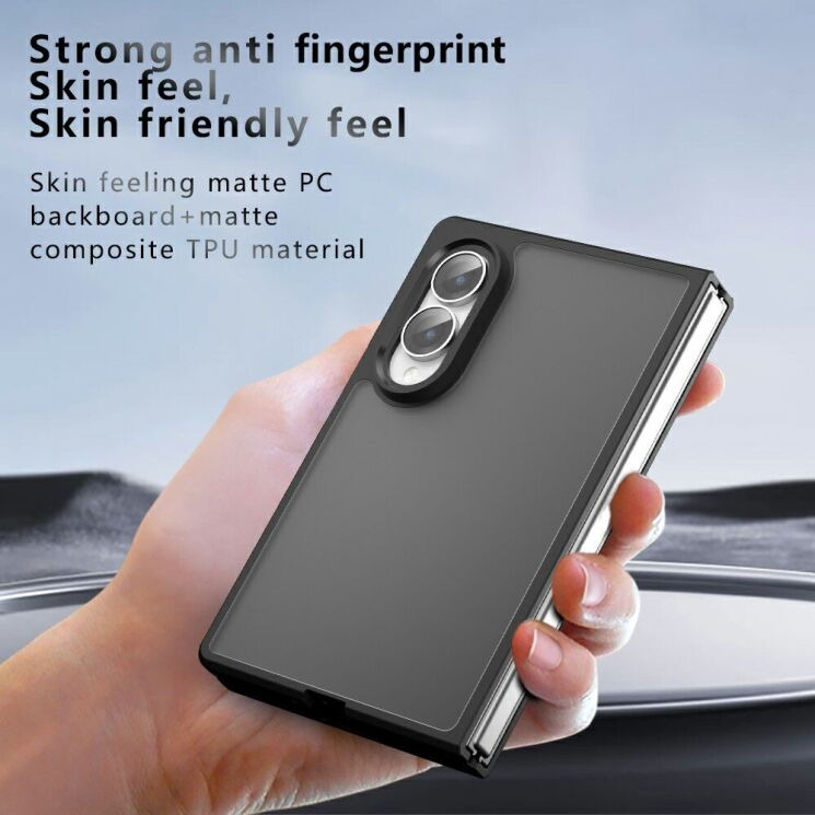 Защитный чехол Deexe Matte Skin (FF) для Samsung Galaxy Fold 8 - Transparent Black (424534TB) Защитный чехол Deexe Matte Skin (FF) для Samsung Galaxy Fold 8 - Transparent Black: фото 9 из 14