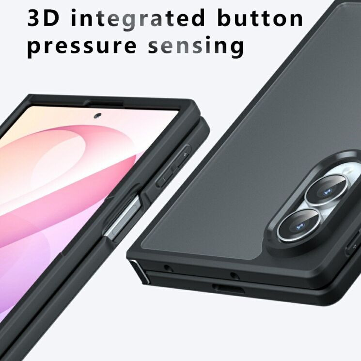 Защитный чехол Deexe Matte Skin (FF) для Samsung Galaxy Fold 8 - Transparent Black (424534TB) Защитный чехол Deexe Matte Skin (FF) для Samsung Galaxy Fold 8 - Transparent Black: фото 12 из 14