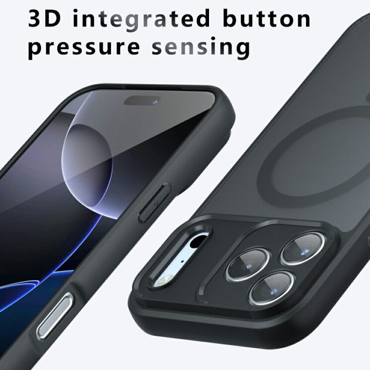 Защитный чехол Deexe Matte Skin with MagSafe для iPhone 18 Pro Max / 17 Pro Max - Black: фото 11 из 11