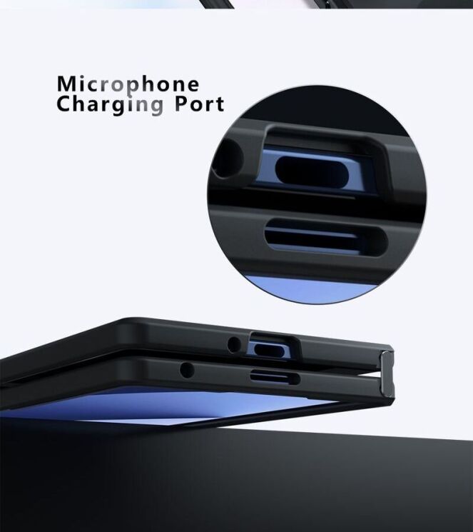 Защитный чехол Deexe Matte Skin with MagSafe (FF) для Samsung Galaxy Fold 7 - Black: фото 13 из 19