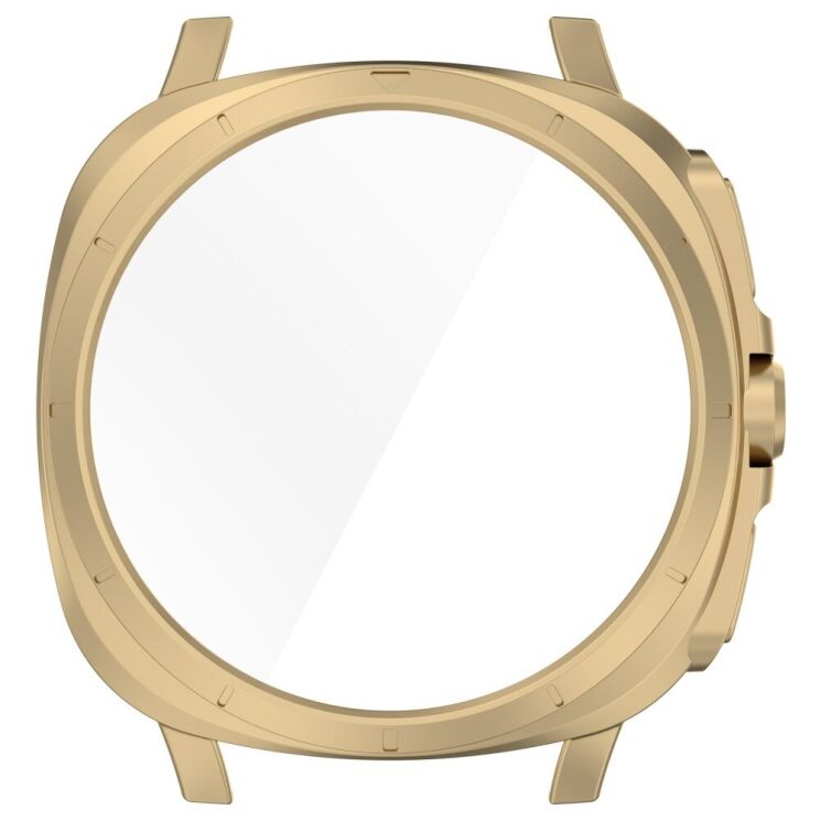 Захисний чохол Deexe Protective Frame для Samsung Galaxy Watch 7 (44mm) - Champagne Gold: фото 4 з 7