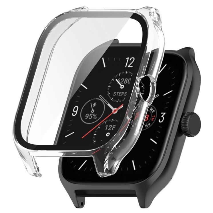 Защитный чехол Deexe Protective Frame для Xiaomi Amazfit GTS 4 - Transparent: фото 1 из 8