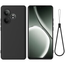 Защитный чехол Deexe Silicone Case для Realme GT 6T / GT 6 - Black: фото 1 из 8