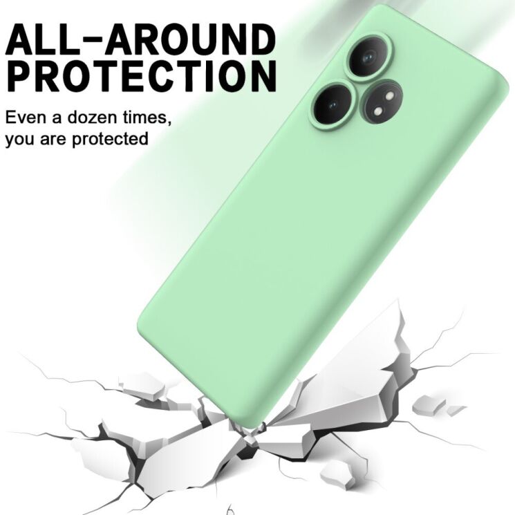 Защитный чехол Deexe Silicone Case для Realme GT 6T / GT 6 - Red: фото 5 из 8
