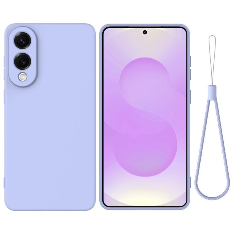 Защитный чехол Deexe Silicone Case для Samsung Galaxy S25 Edge (S937) - Purple: фото 1 из 9