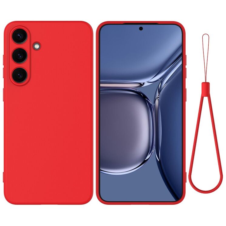 Защитный чехол Deexe Silicone Case для Samsung Galaxy S25 FE (S731) - Red: фото 1 из 9