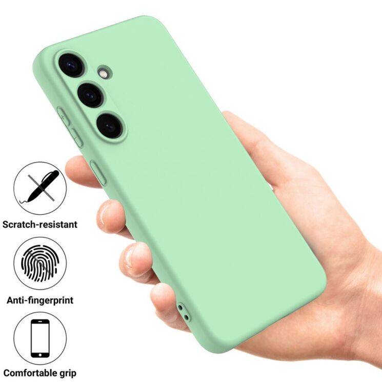 Защитный чехол Deexe Silicone Case для Samsung Galaxy S25 (S931) - Green: фото 3 из 8