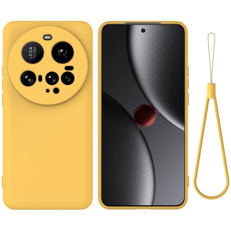 Защитный чехол Deexe Silicone Case для Xiaomi 15 Ultra - Yellow: фото 1 из 8