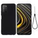 Защитный чехол Deexe Silicone Case для Xiaomi Poco M3 - Black (281546B). Фото 1 из 6
