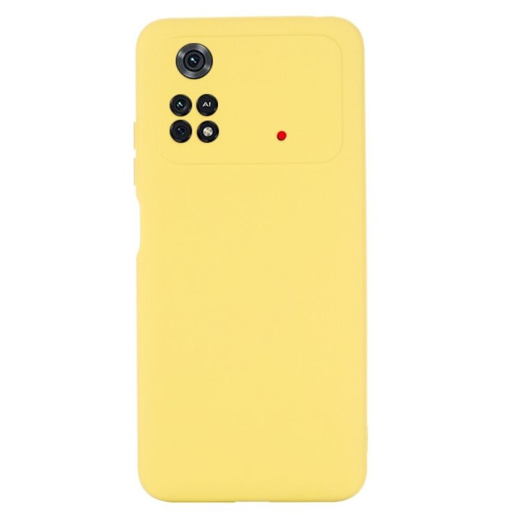 Защитный чехол Deexe Silicone Case для Xiaomi Poco M4 Pro 4G - Yellow: фото 3 из 10