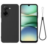 Силіконовий (TPU) чохол Deexe Silicone Case для Xiaomi Redmi A5 / Poco C71 - Black: фото 1 з 8