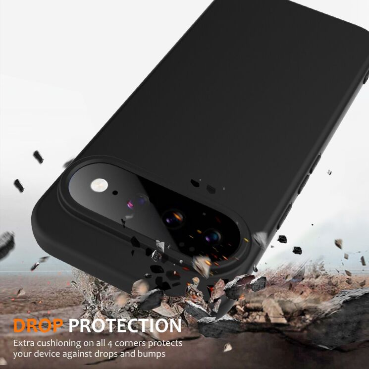 Защитный чехол Deexe Silicone Case with MagSafe для Google Pixel 11 Pro XL - Black: фото 3 из 9