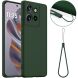 Защитный чехол Deexe Silicone Case with MagSafe для Motorola Edge 50 Neo - Dark Green (367153DG). Фото 1 из 9