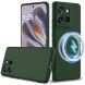 Защитный чехол Deexe Silicone Case with MagSafe для Motorola Edge 50 Neo - Dark Green (367153DG). Фото 2 из 9
