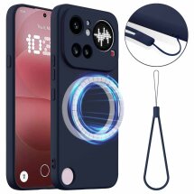 Защитный чехол Deexe Silicone Case with MagSafe для Nothing Phone (4a) Pro - Dark Blue: фото 1 из 9