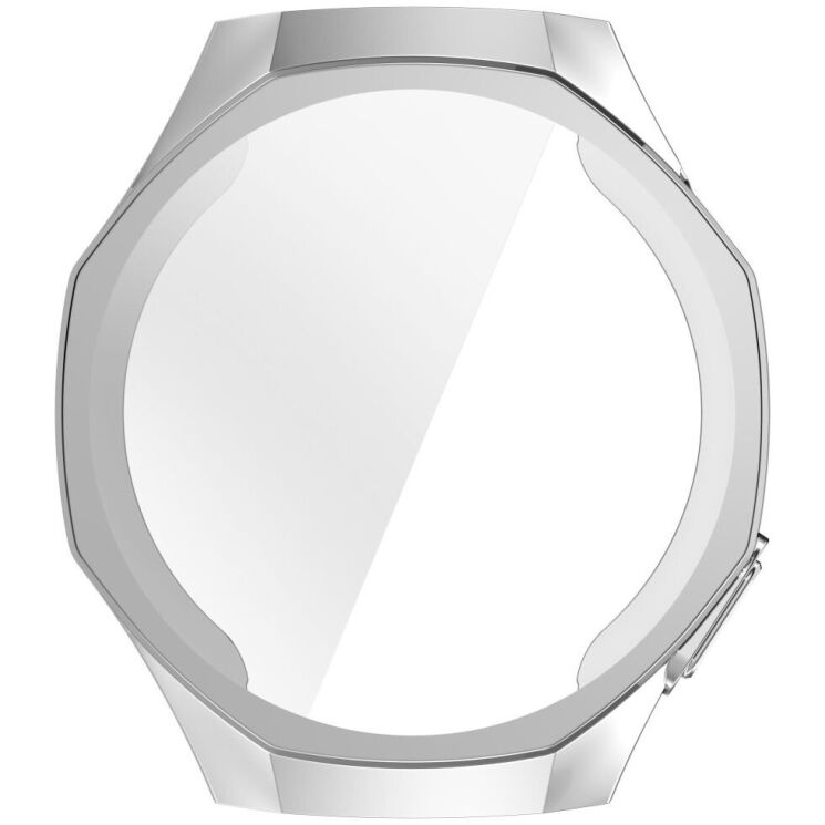 Защитный чехол Deexe Silicone Frame для Huawei Watch GT 5 Pro (46mm) - Silver: фото 3 из 7