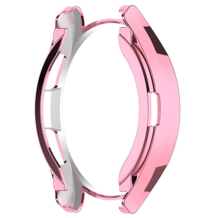 Захисний чохол Deexe Silicone Frame для Samsung Galaxy Watch 6 Classic (47mm) - Pink: фото 3 з 8