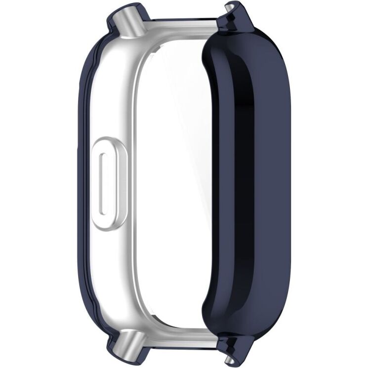 Защитный чехол Deexe Silicone Frame для Xiaomi Redmi Watch 5 Lite - Midnight Blue: фото 4 из 7