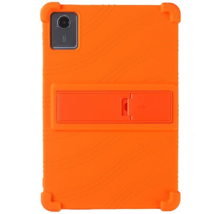 Захисний чохол Deexe Silicone Kickstand для Lenovo Tab K11 Gen 2 / Idea Tab (TB336) - Orange: фото 2 з 10
