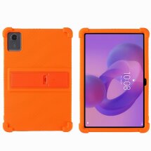 Захисний чохол Deexe Silicone Kickstand для Lenovo Tab K11 Gen 2 / Idea Tab (TB336) - Orange: фото 1 з 10