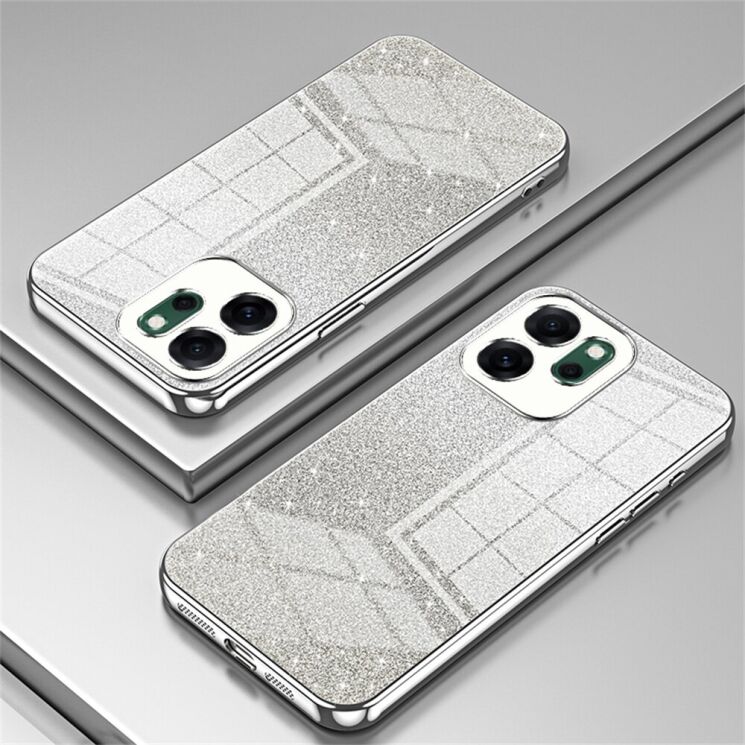 Захисний чохол Deexe Sparkles Cover для OPPO Reno 14 F/FS - Silver: фото 2 з 7