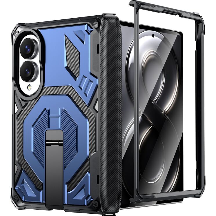 Захисний чохол Deexe Tank Stand для Samsung Galaxy Fold 8 - Blue (424513L) Захисний чохол Deexe Tank Stand для Samsung Galaxy Fold 8 - Blue: фото 2 з 10
