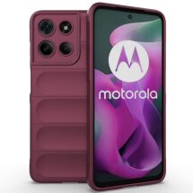 Защитный чехол Deexe Terra Case для Motorola Moto G15 - Wine Red: фото 1 из 6
