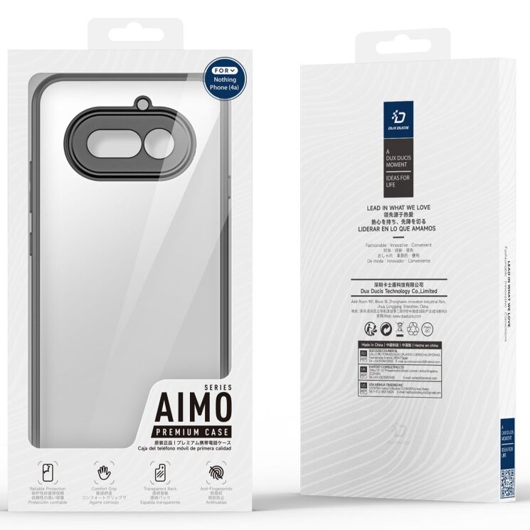 Захисний чохол DUX DUCIS Aimo Series для Nothing Phone (4a) - Black (411303B) Захисний чохол DUX DUCIS Aimo Series для Nothing Phone (4a) - Black: фото 8 з 9
