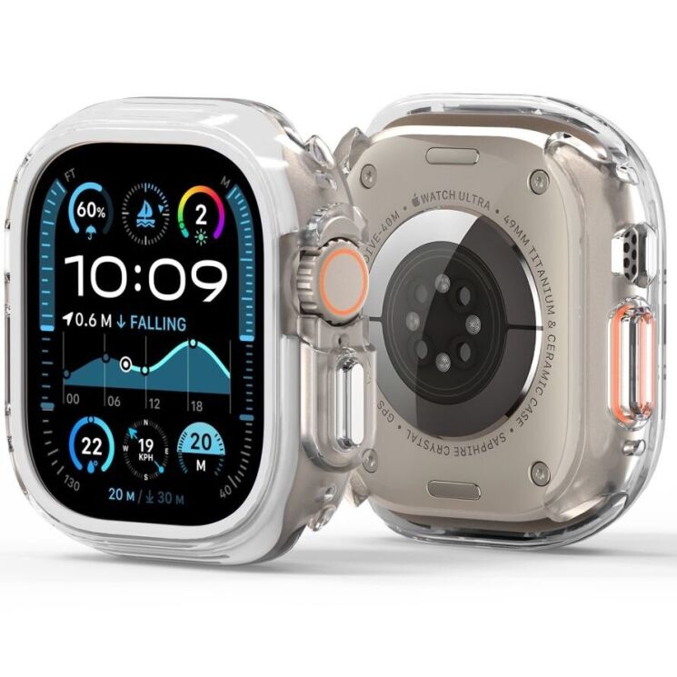 Защитный чехол DUX DUCIS Camo Series для Apple Watch Ultra / Ultra 2 (49mm) - White: фото 2 из 11