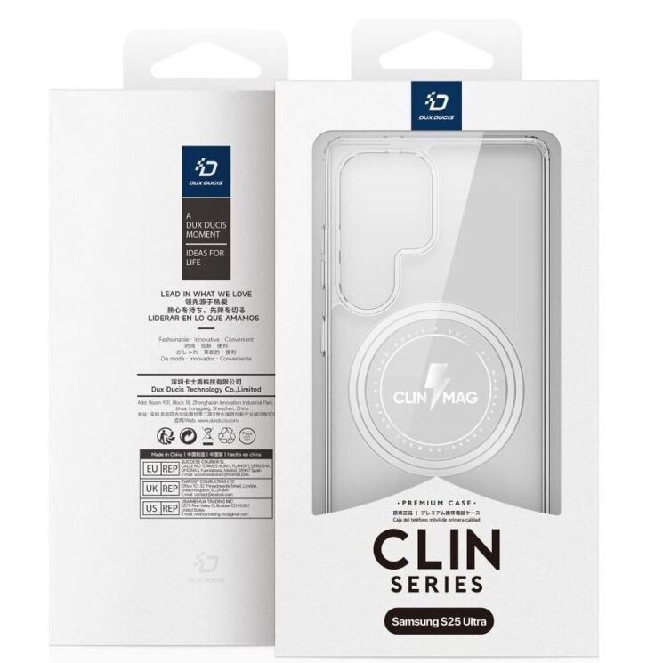 Захисний чохол DUX DUCIS Clin Series MagSafe для Samsung Galaxy S25 Ultra (S938) - Clear: фото 4 з 13