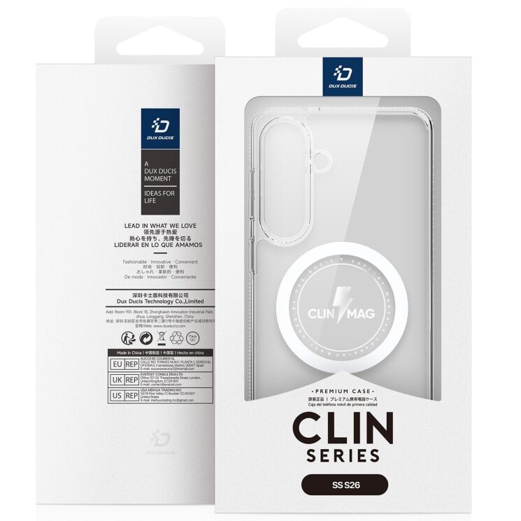 Защитный чехол DUX DUCIS Clin Series MagSafe для Samsung Galaxy S26 - Clear (404232C) Защитный чехол DUX DUCIS Clin Series MagSafe для Samsung Galaxy S26 - Clear: фото 13 из 13
