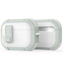 Захисний чохол DUX DUCIS PECP Series для Apple AirPods Pro 2 - White / Green: фото 1 з 10