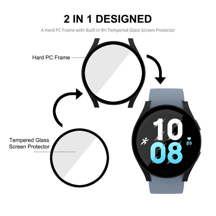 Захисний чохол Enkay Hard Case для Samsung Galaxy Watch 5 (40mm) - Black: фото 2 з 7