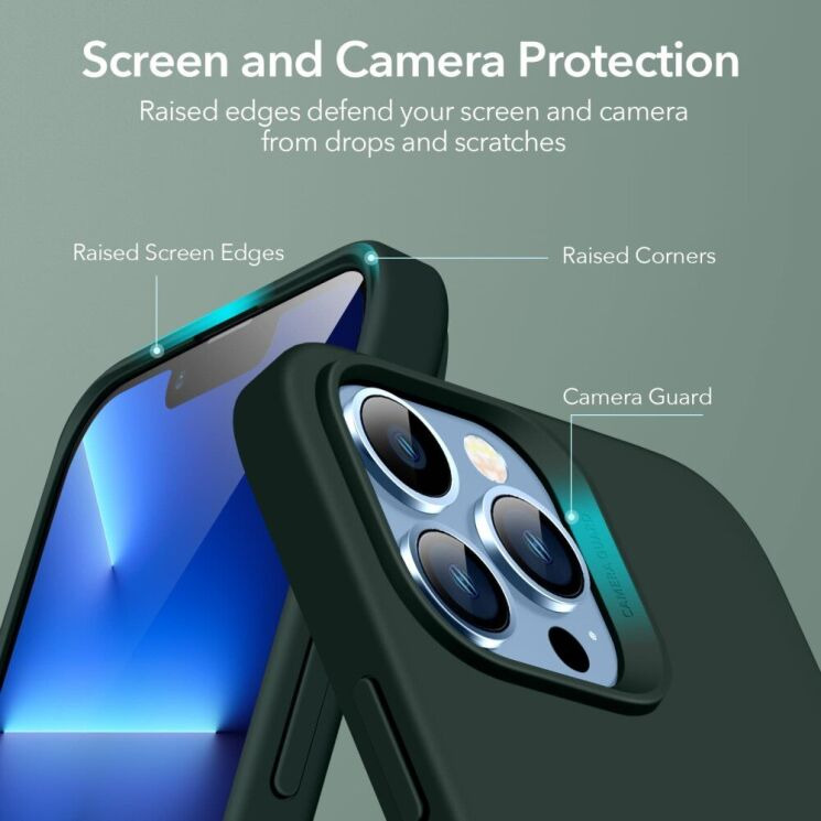 Защитный чехол ESR Cloud Soft MagSafe для iPhone 13 Pro - Green: фото 7 из 9