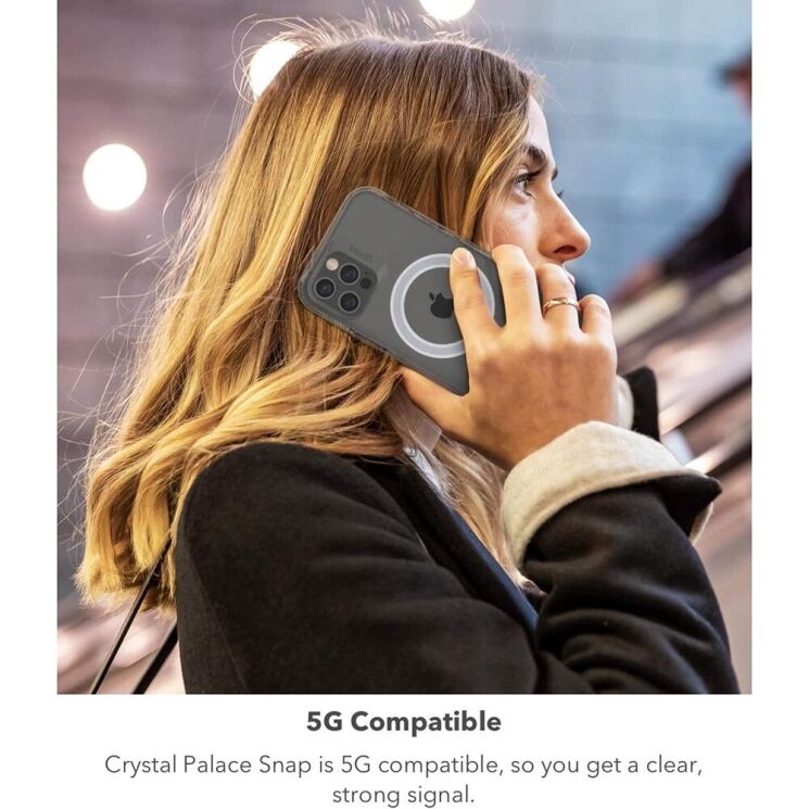 Защитный чехол Gear4 Crystal Palace Snap MagSafe для Apple iPhone 12 / 12 Pro - Clear: фото 6 из 9