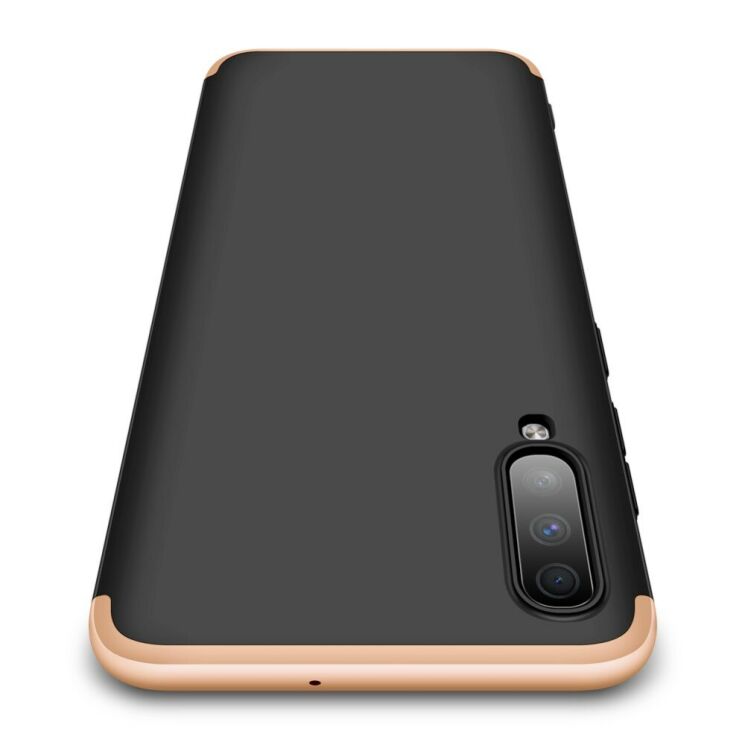 Захисний чохол GKK Double Dip Case для Samsung Galaxy A70 (A705) - Black / Gold: фото 4 з 8