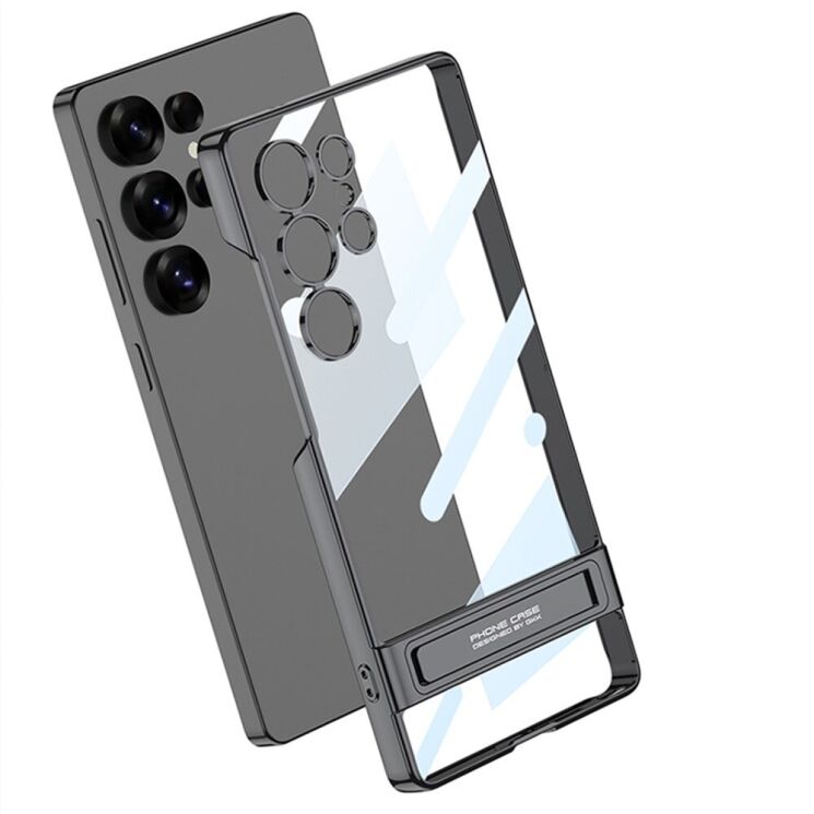 Защитный чехол GKK Stand Clear для Samsung Galaxy S25 Ultra (S938) - Silver: фото 5 из 10