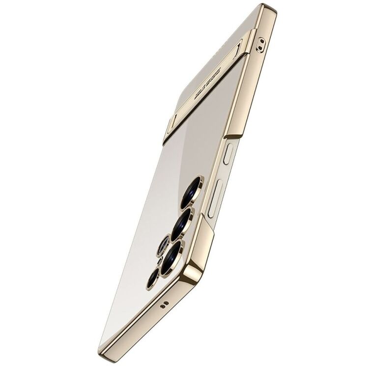 Защитный чехол GKK Stand Clear для Samsung Galaxy S25 Ultra (S938) - Silver: фото 6 из 10