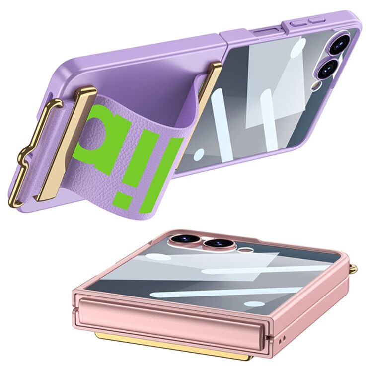 Защитный чехол GKK Strap Cover для Samsung Galaxy Flip 7 - Purple: фото 5 из 8