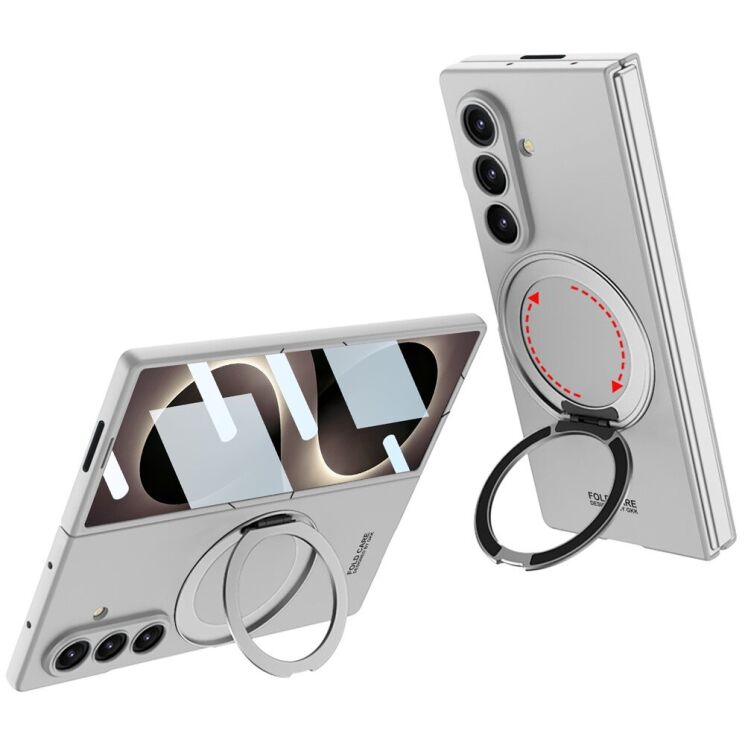 Захисний чохол GKK UltraThin Stand для Samsung Galaxy Fold 8 Ultra - Silver (424029S) Захисний чохол GKK UltraThin Stand для Samsung Galaxy Fold 8 Ultra - Silver: фото 1 з 5