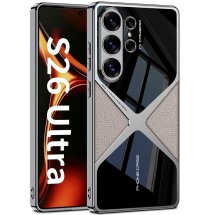 Защитный чехол GKK X Shape для Samsung Galaxy S26 Ultra - Titanium Grey: фото 1 из 8